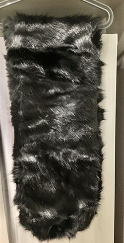 Long Faux Fur Shawl