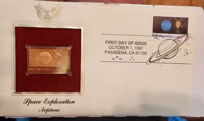 Neptune exploration stamp.