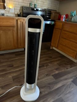 Tower Fan White and Black
