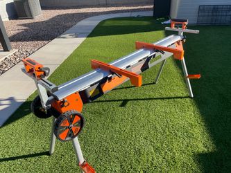 Miter saw workstation on wheels