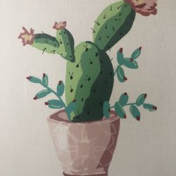 Framed Cactus Wall Art