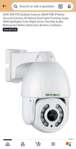 🚨 SV3C 5MP PTZ Security Camera - 5X Optical Zoom & Auto Tracking