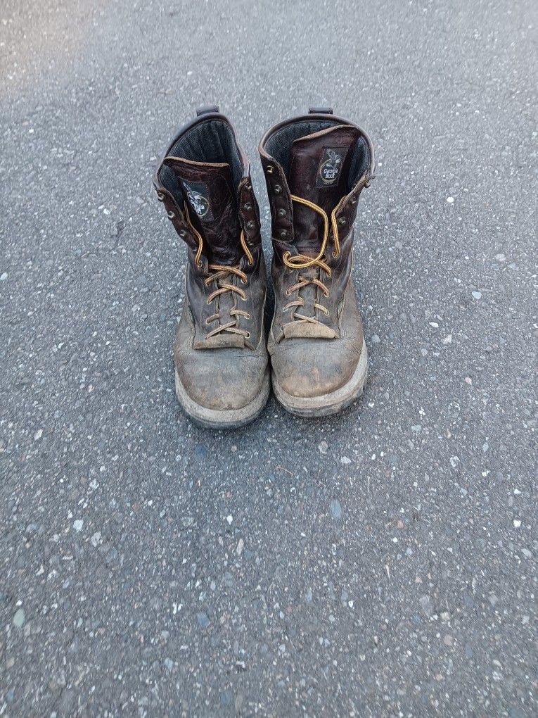 brown leather Georgia boots size 13M
