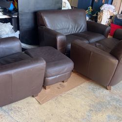 Very Comfy Genuine Italian Leather furniture 