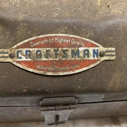 Vintage Craftsman Tool Box Plus Tools