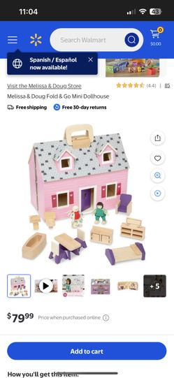 Melissa & Doug Fold & Go Mini Dollhouse