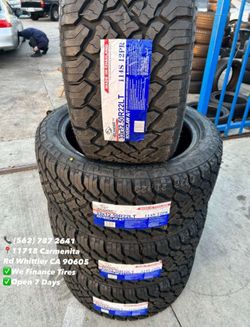 33x12.50r22 Atlander All Terrain Set of Tires Installed and Balanced Set de Llantas Nuevas Instaladas y Balanceadas