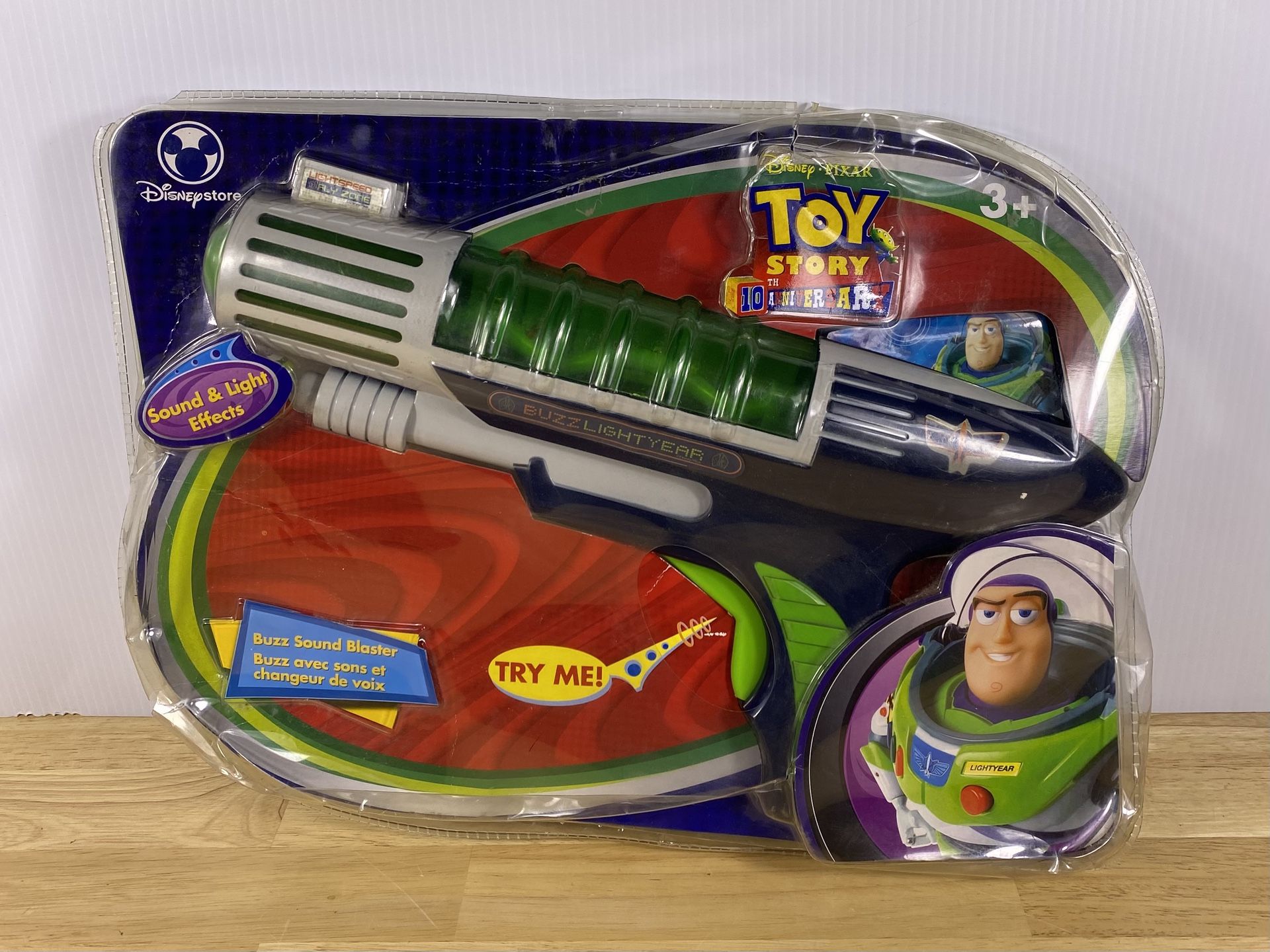 Disney Pixar Buzz Lightyear Sound Blaster Toy Story 10th Anniversary NEW!