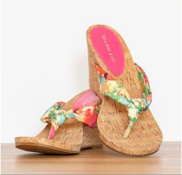 Gianni Bini cork wedge sandals