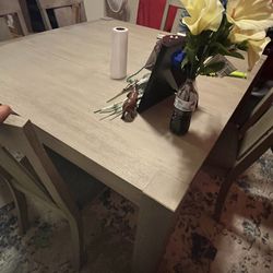 Gray Dining Table 