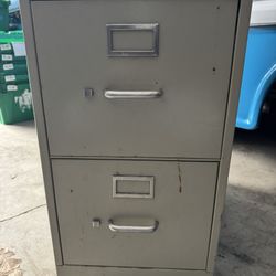 2 Drawer Filing Cabinet 28” H x 15”W x 26 1/2” D. You Must Pick Up