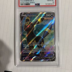 PSA 10 Umbreon V #188 Pokemon Evolving Skies