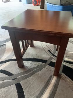 Wood Side Table 