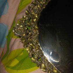 Hollywood Regency Gold Plate Over Brass