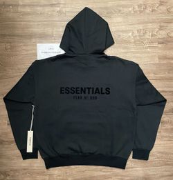 Essentials black hoodie brand new