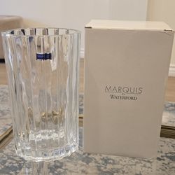 Brand new Marquis by Waterford Crystal 8 inch Oval Flower Vase