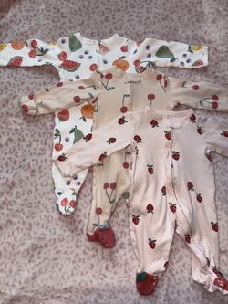0-3 months fruit outfit bundle