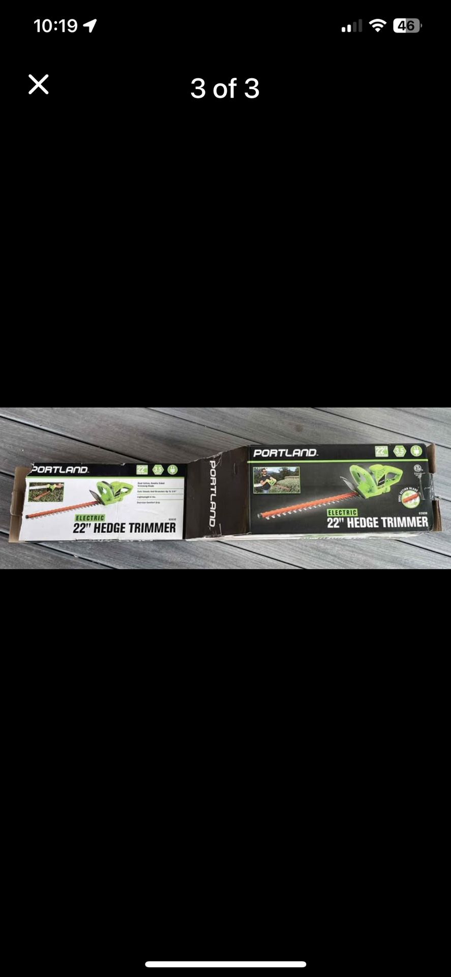 Portland electric 22" Duel Action/Double Sided/Hedge Trimmer