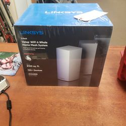 NEW Linksys 3 Pack Velop WiFi 6 Whole Home Mesh System  AX4200