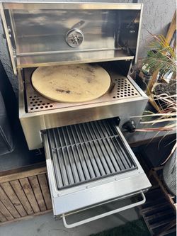 CAPT'N COOK Outdoor Pizza Oven + Grill Combo