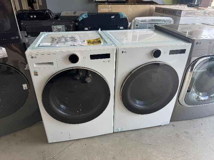 LG front loader and washer new scratch and dent, 1399.00