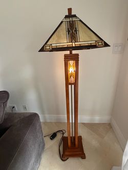Robert Louis Tiffany Mission Stained Glass Floor Lamp – Lamps Plus