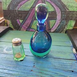 Vintage Murano Italian Glass Bottle. 