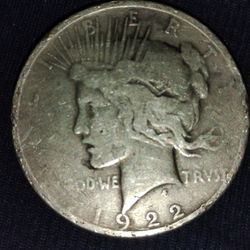 1922 Peace Dollar NMM Ungraded
