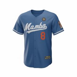 Rare Size 6XL - Kobe Bryant Mamba Forever MLB Jersey LA Dodgers #8 #24 Stitched