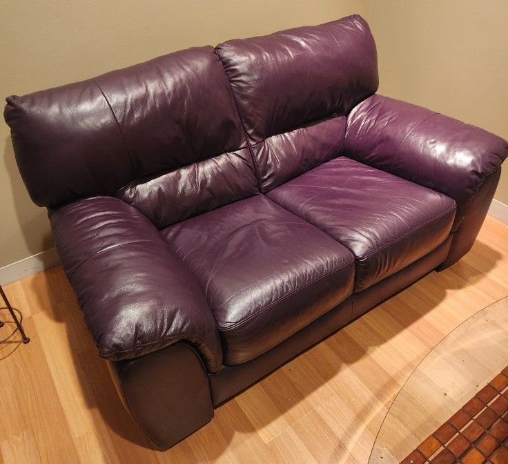 Leather Love Seat Couch