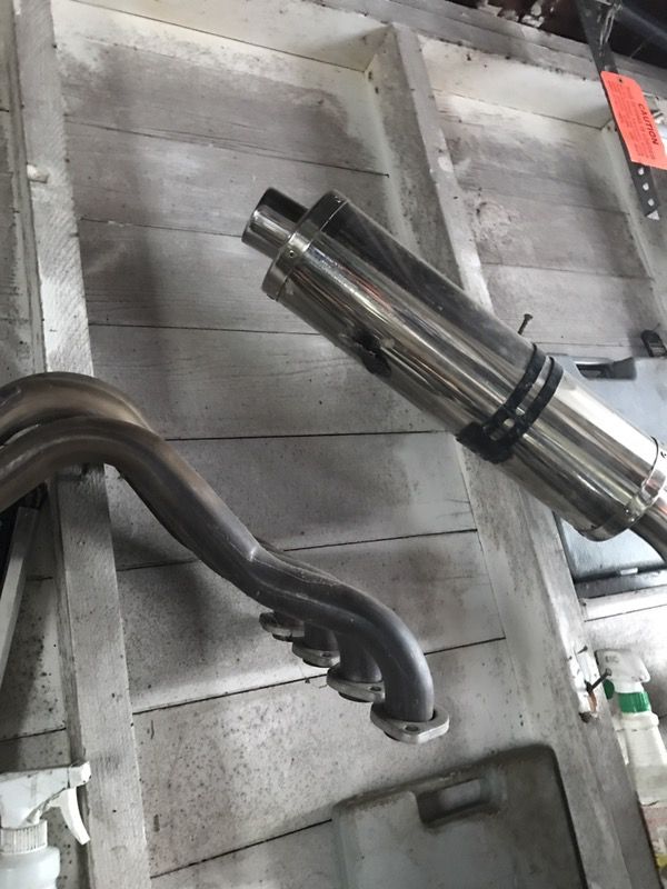 2004 Kawasaki zx6 636 zx6r headers, exhaust pipe, directionals