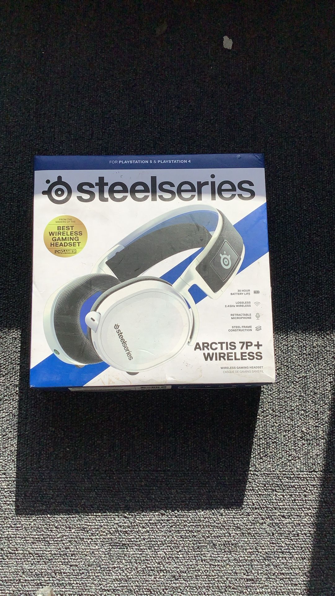 SteelSeries Arctis Nova 7P Wireless Multi-Platform Gaming Headset — Neodymium Magnetic Drivers — 2.4GHz + Bluetooth — 38Hr USB-C Battery — Gen2 AI Mic