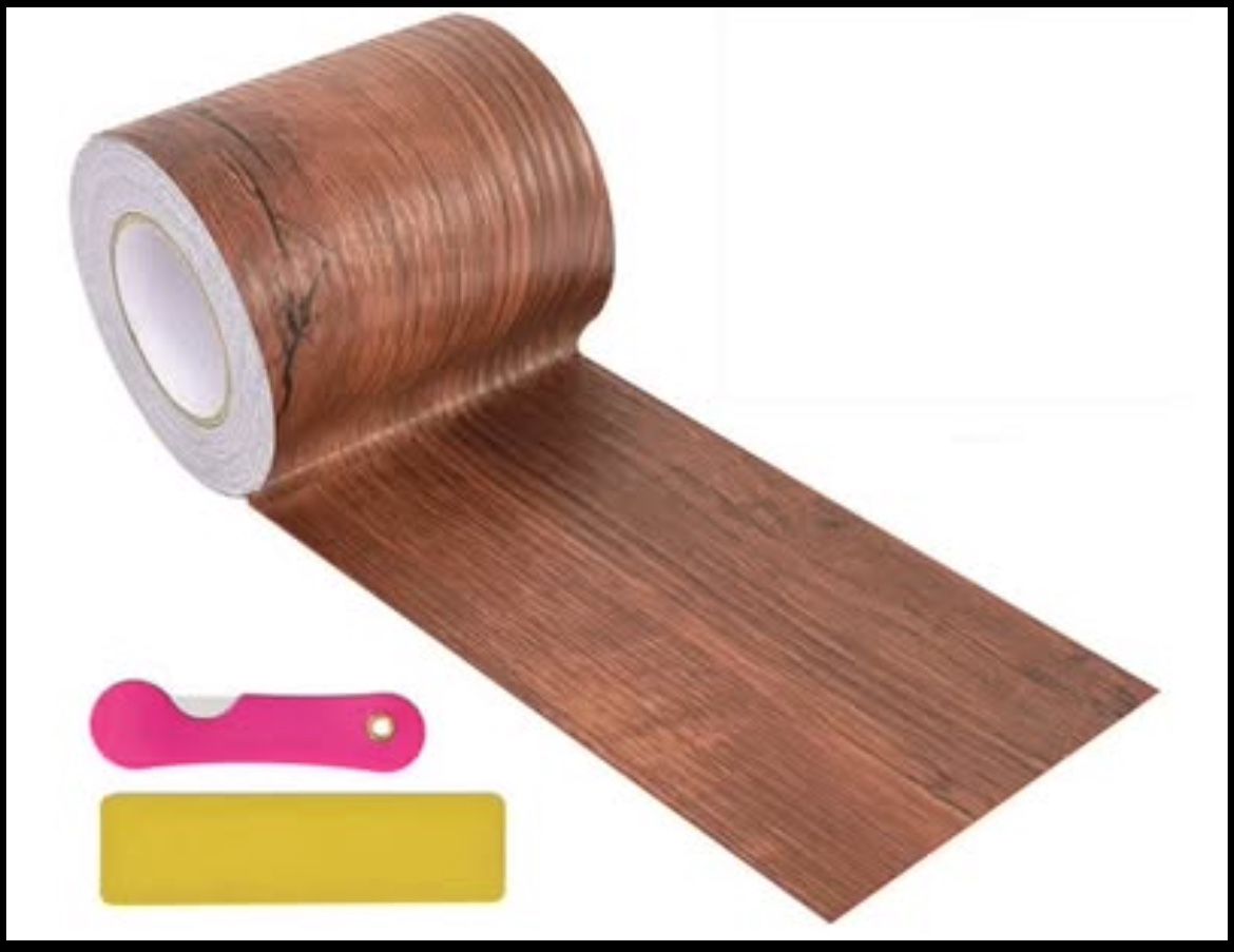 Wood Grain Repair Tape, 2.4inch X 32ft Self Adhesive Wood Colored Tape