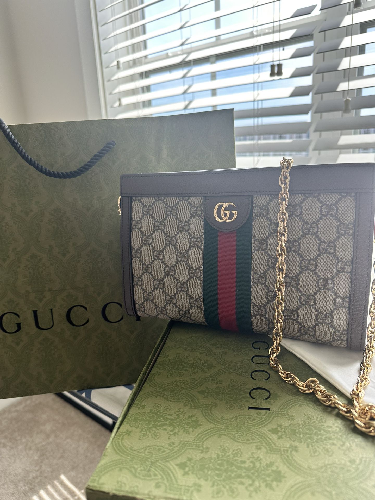 Authentic GUCCI Ophidia Chain Bag