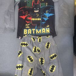 Brand New Boys Size 8 Micro fleece Batman Lego Pajama Set $14