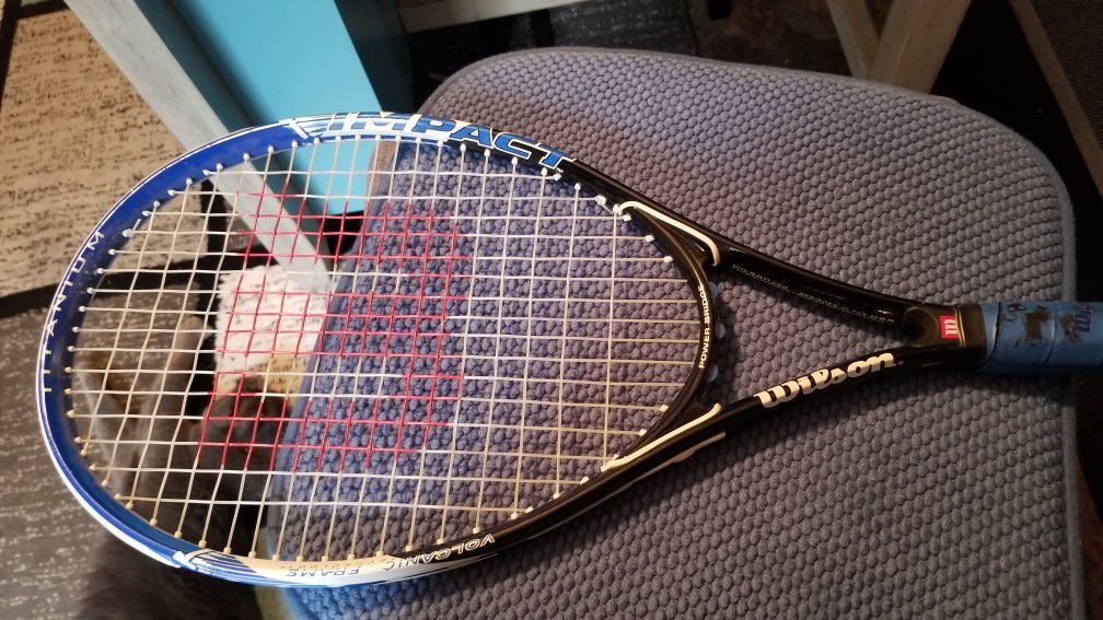 Wilson  Titanium Tennis Racket with  Free Racket  Bag