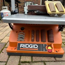 RIDGIT 5 Amp Corded Oscillating Edge Belt/Spindle Sander