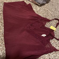 Burgundy Cami