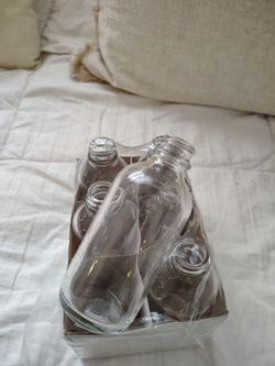 6 pack 4 inch glass jar vases