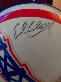 Helmet full size signed by Earll Campbell