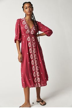 free people fable midi dress