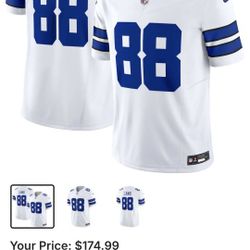 NWT Men's XL Nike CeeDee Lamb White Dallas Cowboys Vapor F.U.S.E. Limited Jersey