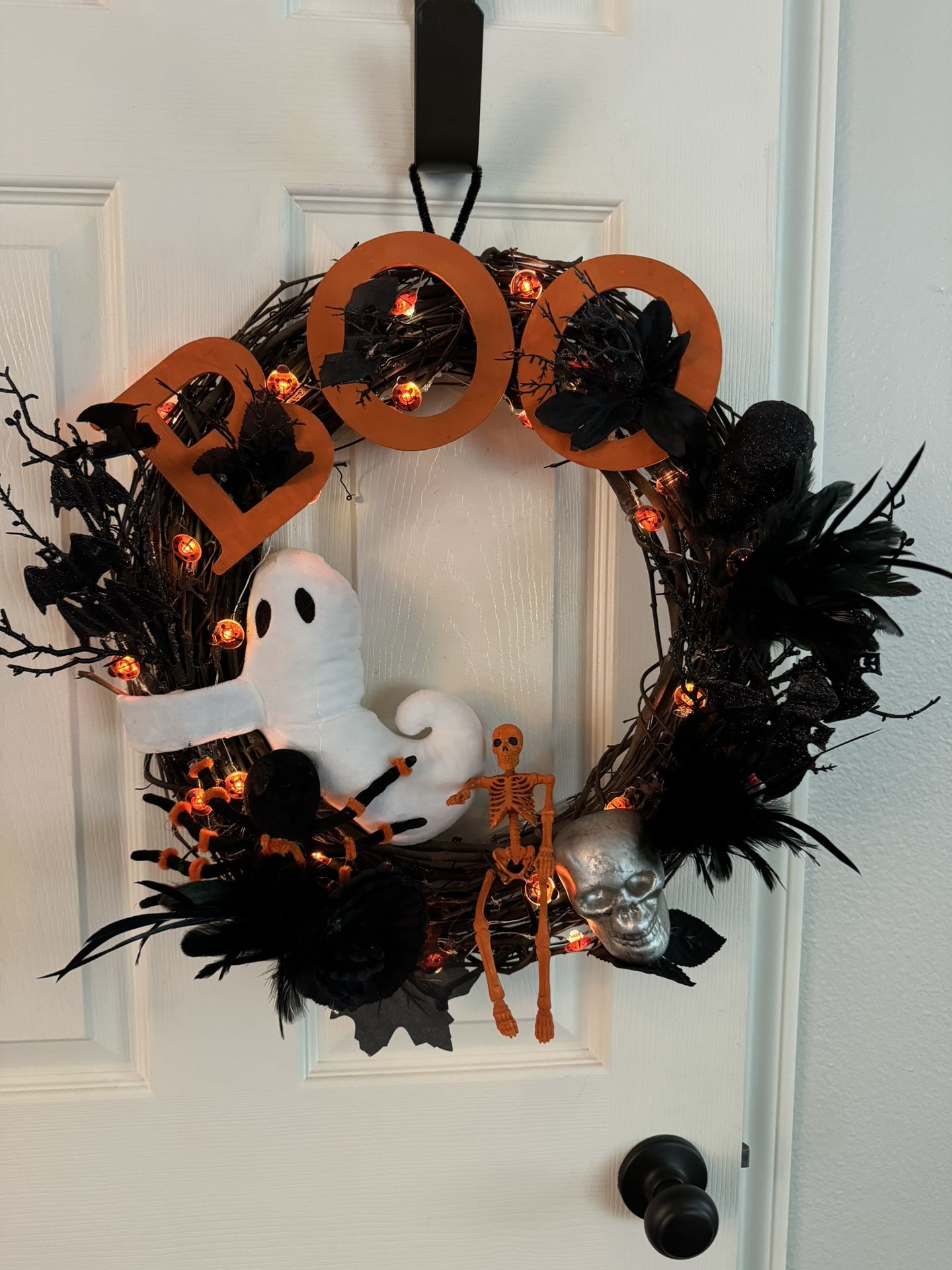 BOO Halloween Wreath
