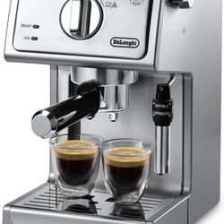 De’Longhi ECP3630 15-Bar Pump Espresso Machine – Silver Adjustable Cup Shelf New
