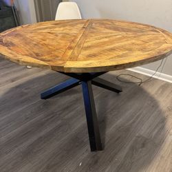 Solid mango wood dining table 47.2"x30"