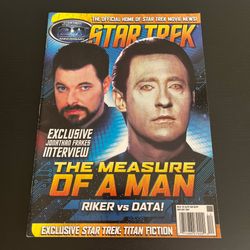 Star Trek Magazine 8 Titan Nov Dec 2007 Measure Of Man Jonathan Frakes