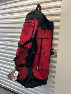 XL large rolling duffle bag 32” new red