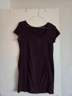 Dark purple mini dress