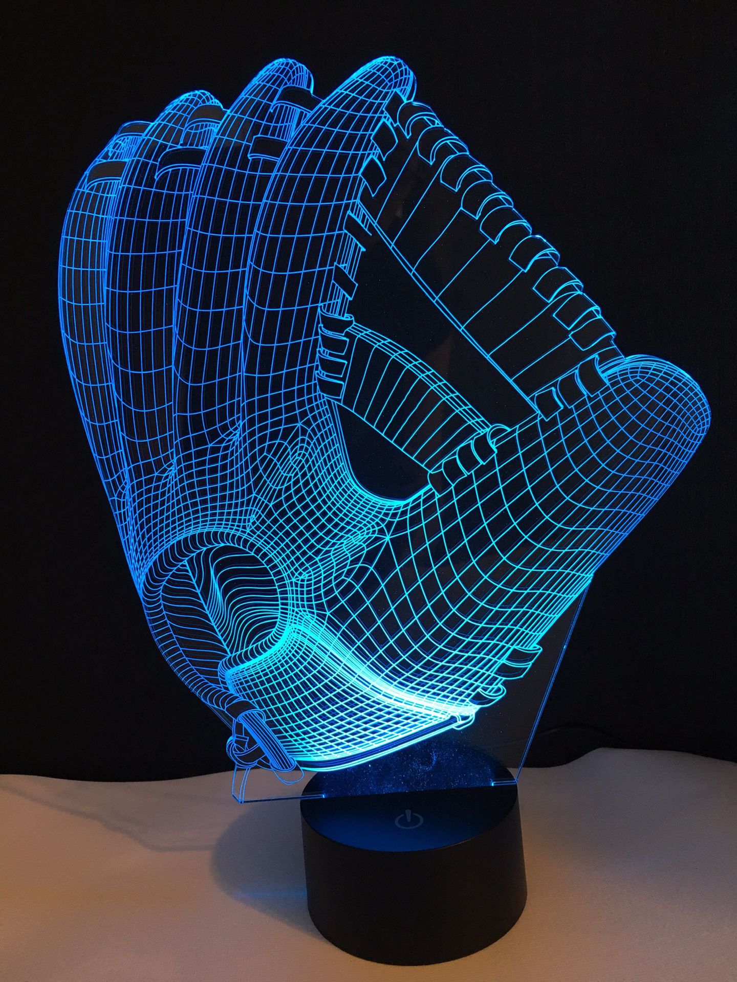 3D baseball glove LED Desk table night light illusion lamp