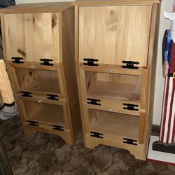 Handmade Wood Storage Units